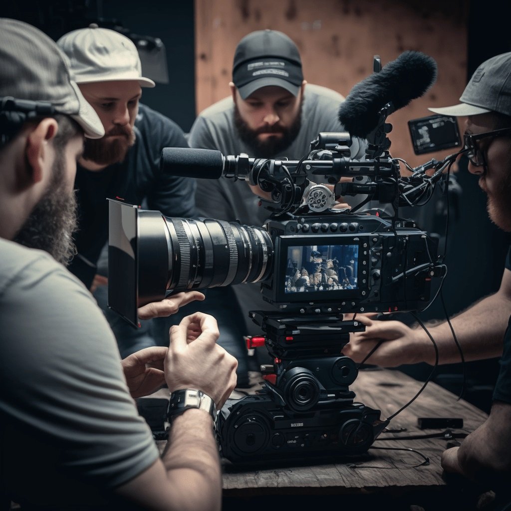people shooting for video marketing purpose