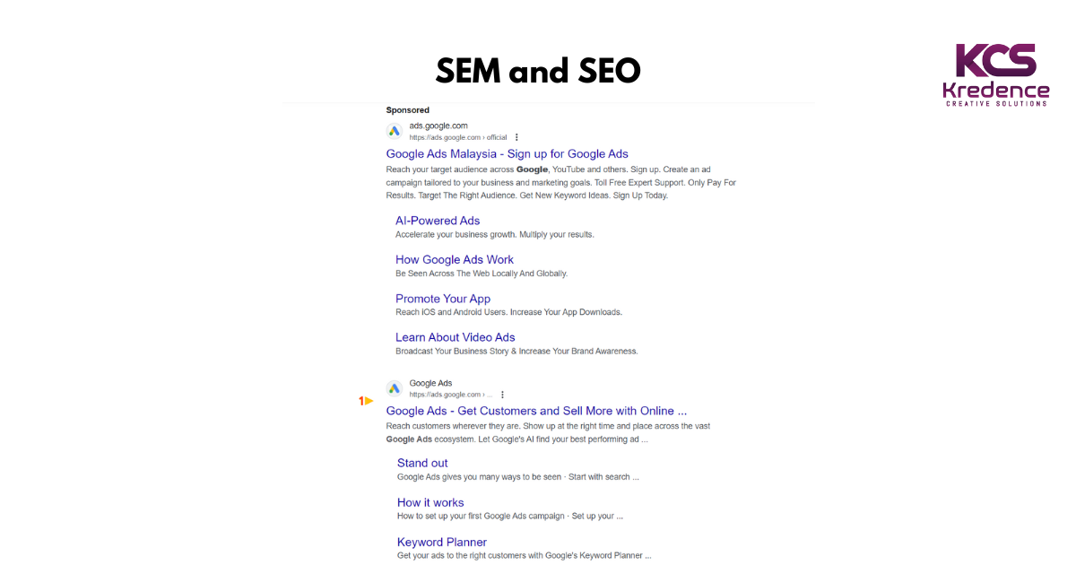difference between SEM and SEO organic search
