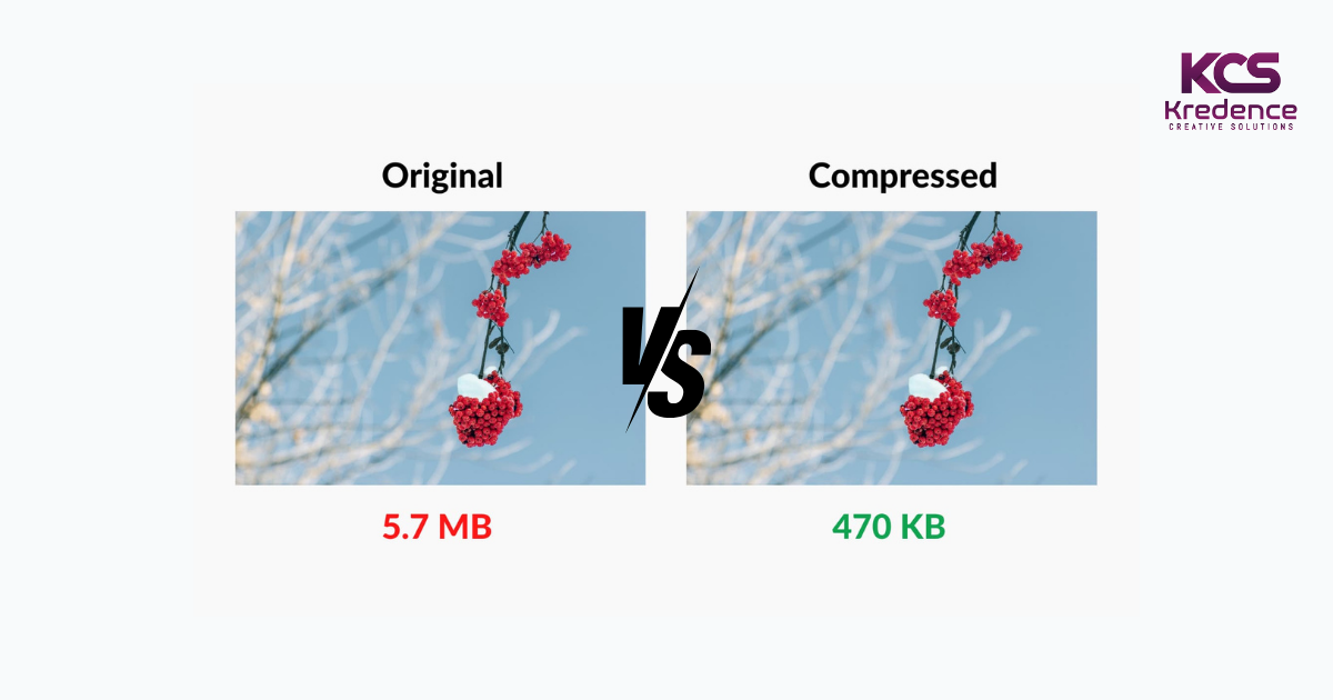 Compressed image vs non compressed image